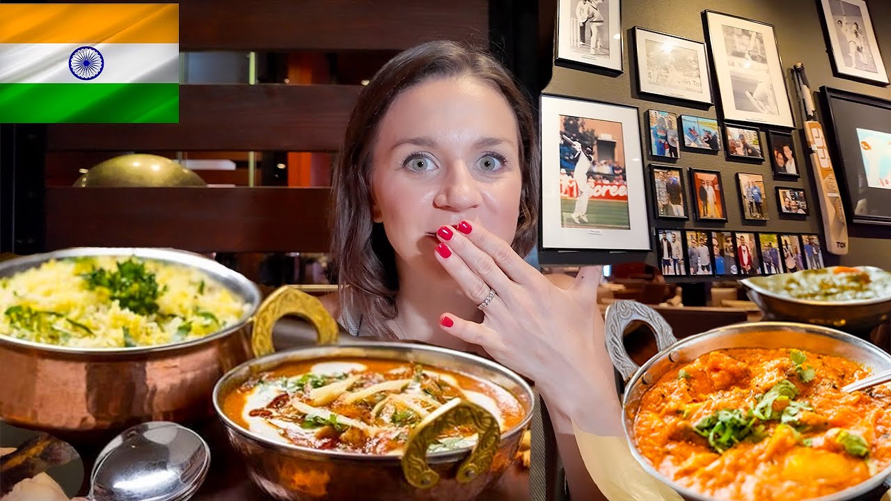 INDIAN FOOD in a CRICKET SHOWROOM! | This was UNIQUE!
