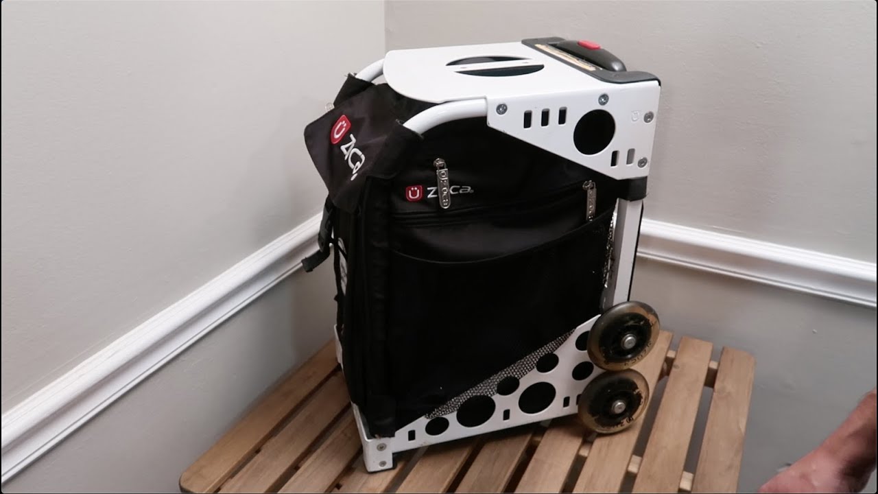 ZÜCA Rolling Bag for ice skates, aka the Zuca Sport travel bag. (Plastic Buckle on Front Flap)