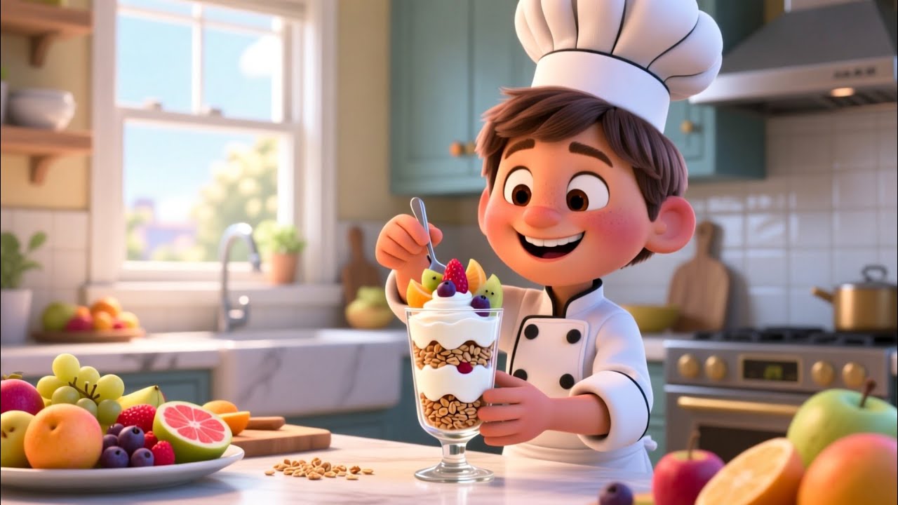 Layers & Patterns Song for Kids 🥣 | Yogurt Parfait Patience Song