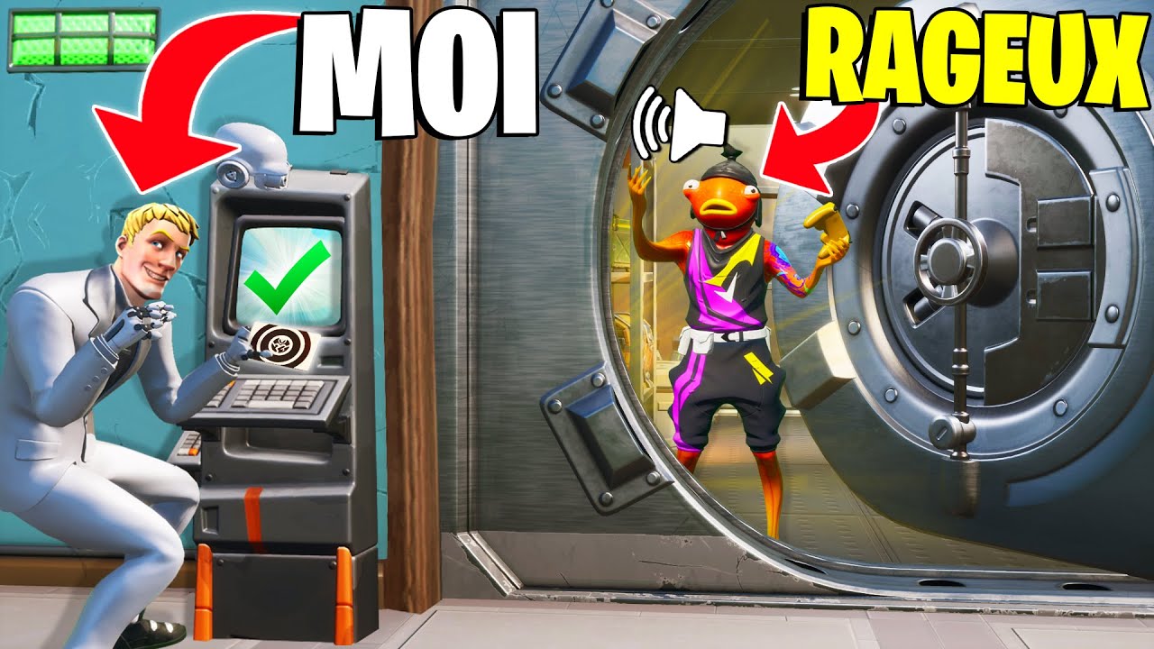J'ENFERME un RAGEUX dans le Coffre Fort ! (Prank Fortnite)