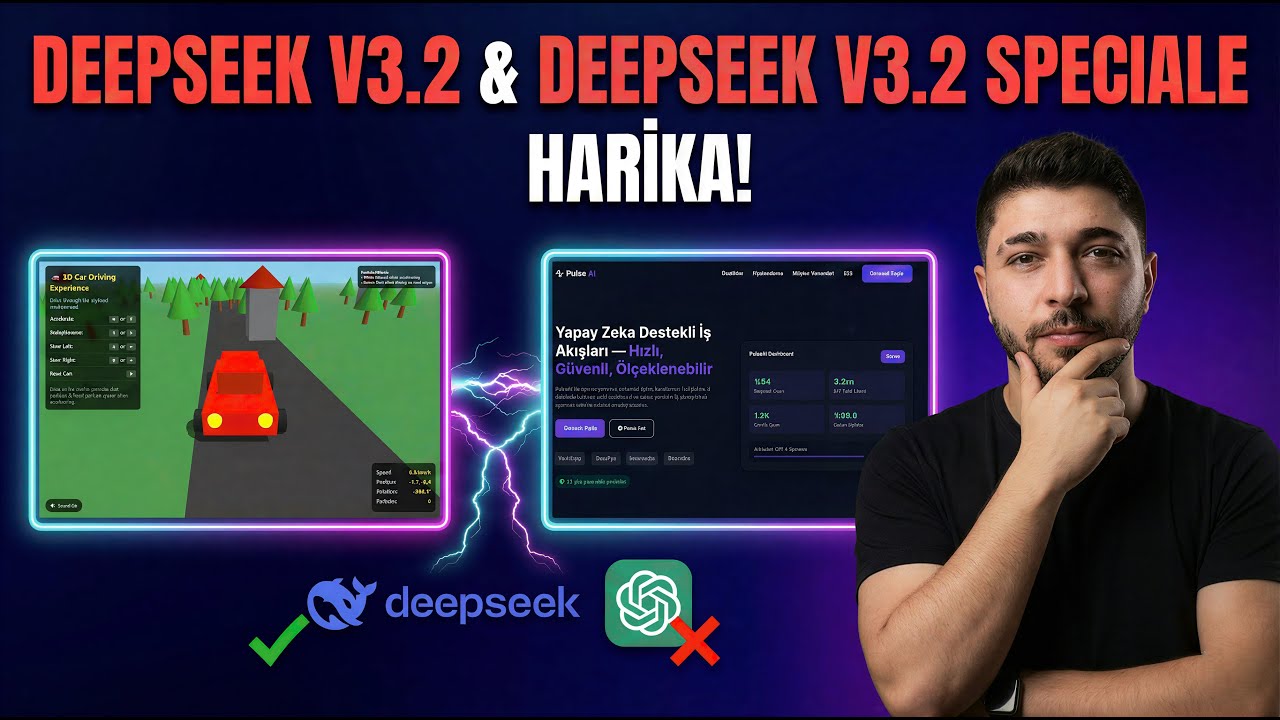 New DEEPSEEK V3.2 Thinking & SPECIALE: THE REASONING REVOLUTION in Artificial Intelligence! The b...