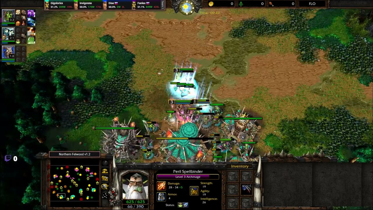 Team Dise vs Team WEAREFOALS - Recommended 4v4 - WarCraft 3 - WC4117