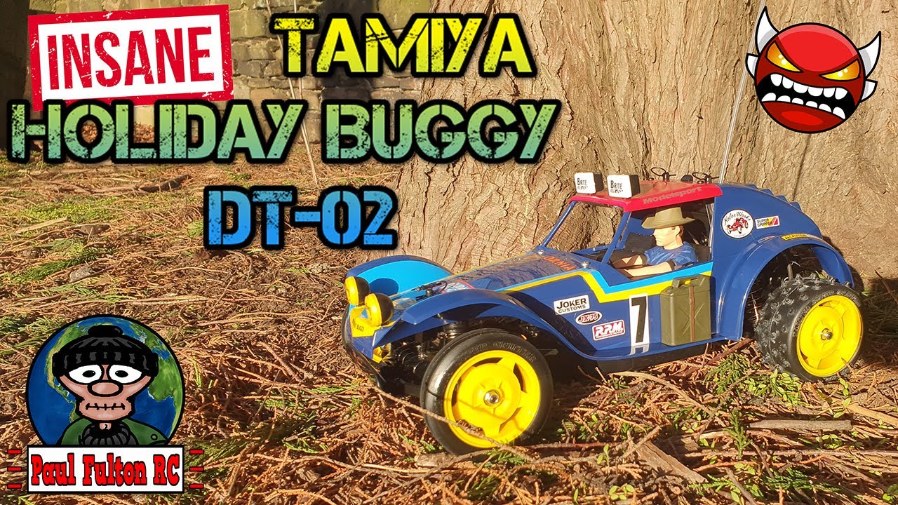 Tamiya Holiday Buggy DT02 First run.  Max10 4000kv  2s.