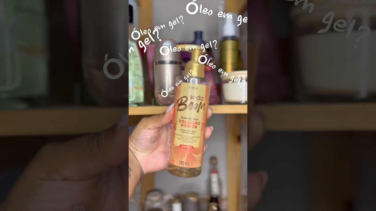 Testando &oacute;leo em gel da Seda. Mais um produto da linha Seda Boom #cacheadas #finaliza&ccedil;&atilde;o #curlyhair
