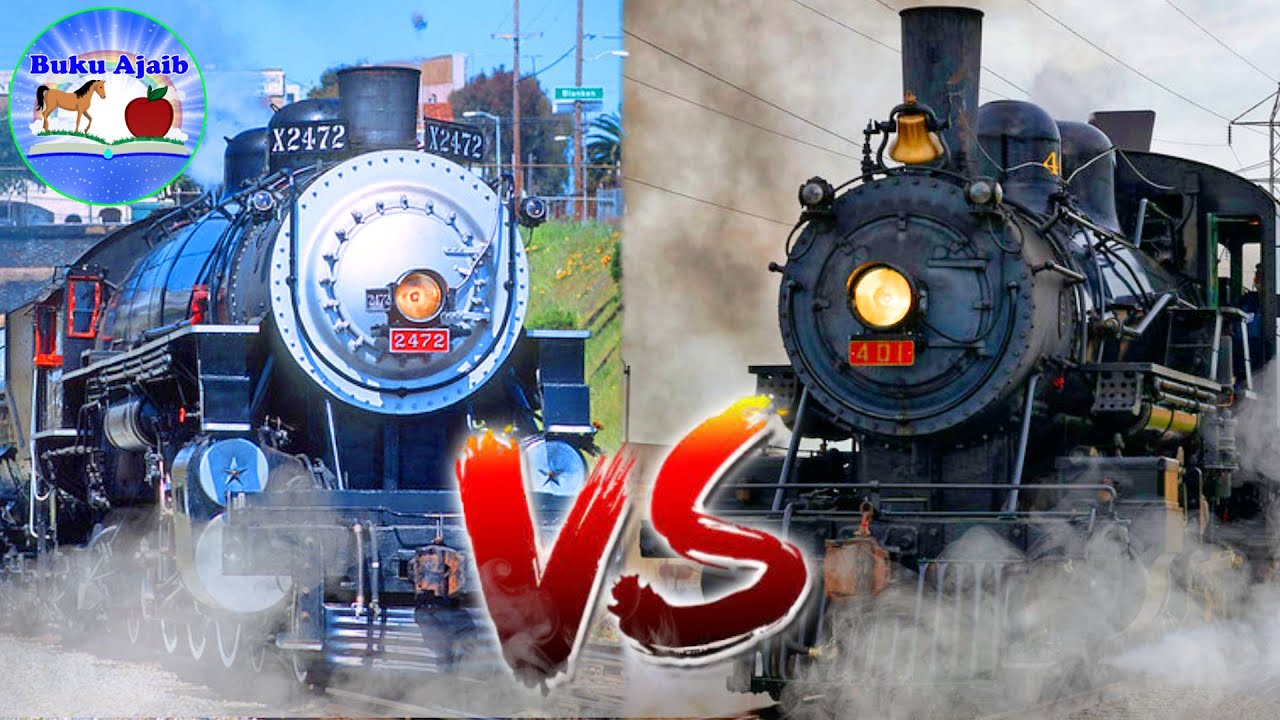 Kereta Uap Southern Pacific 2472 Vs Southern Railway 401 | Sekilas Info | Buku Ajaib