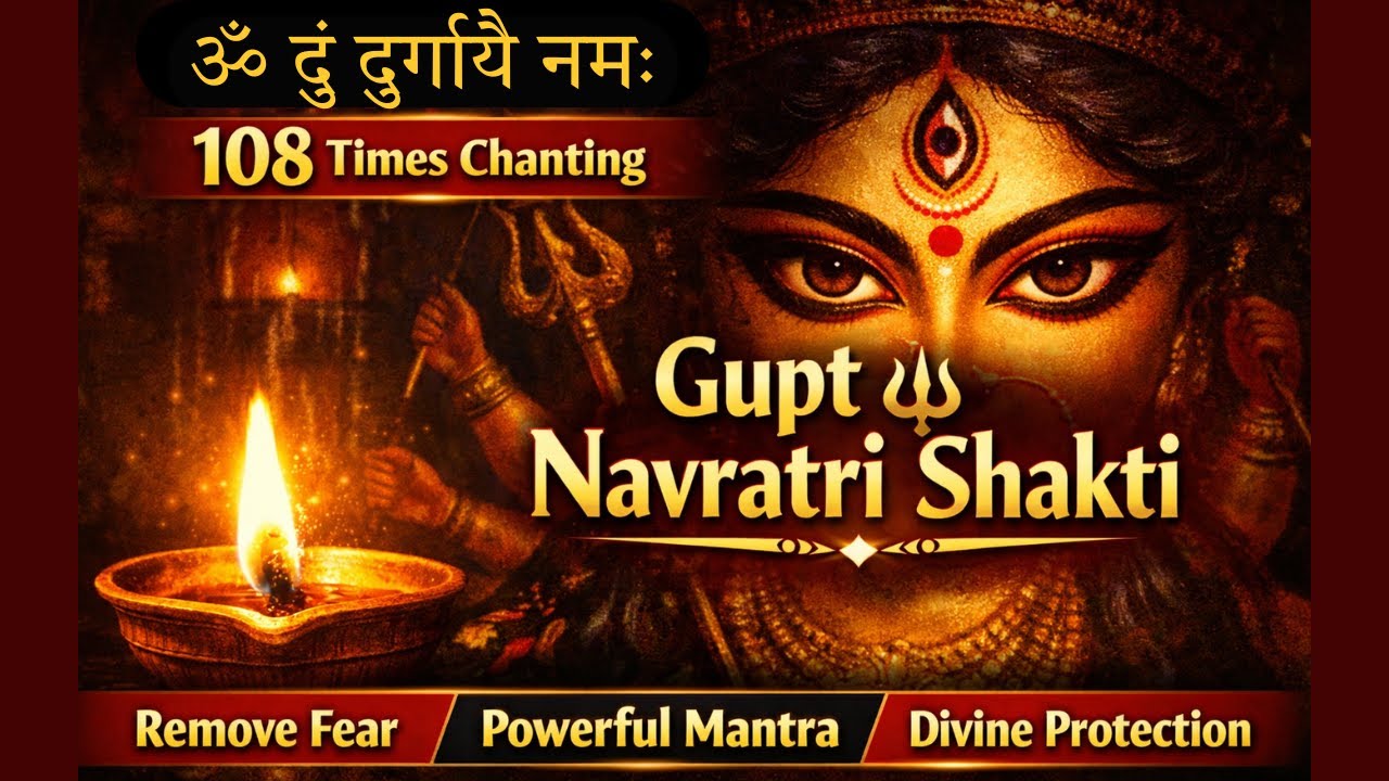 ॐ दुं दुर्गायै नमः 🙏 | 108 Times Durga Mantra | Gupt Navratri Powerful Protection Chant