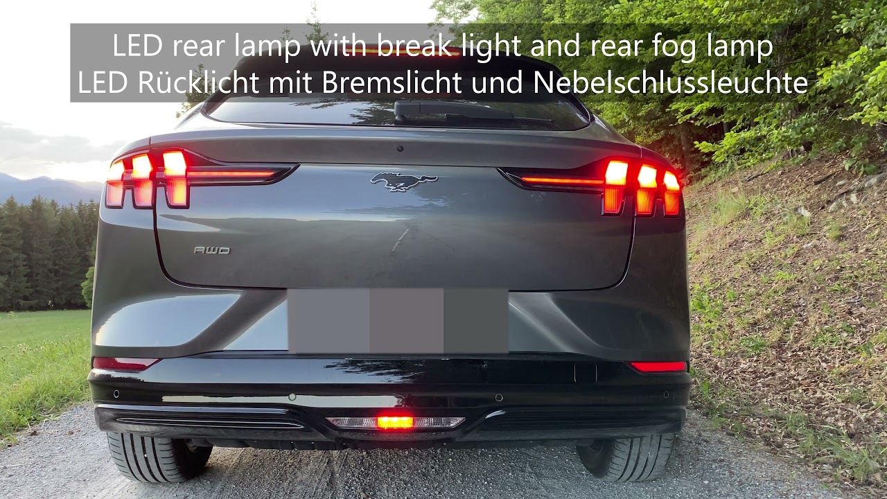 Ford Mustang Mach E AWD 2021 tail lights / Rücklichter 4K