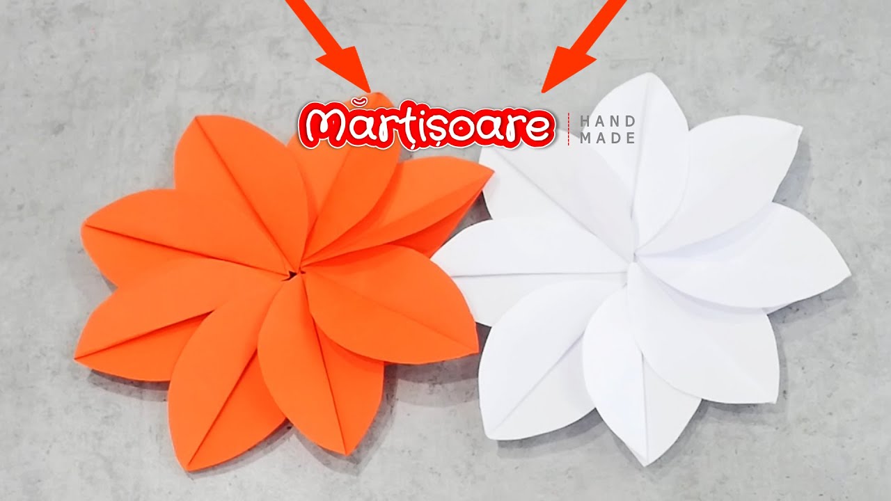 Martisor frumos,simplu si mare din hirtie!