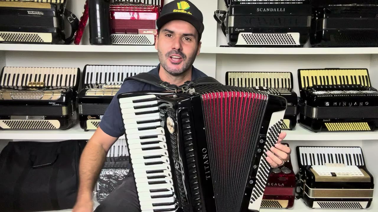 À venda Acordeão TITANO ORCHESTRA 🇮🇹🪗 Impecável ‼️whatsApp 📲55 9 9697 4801. .