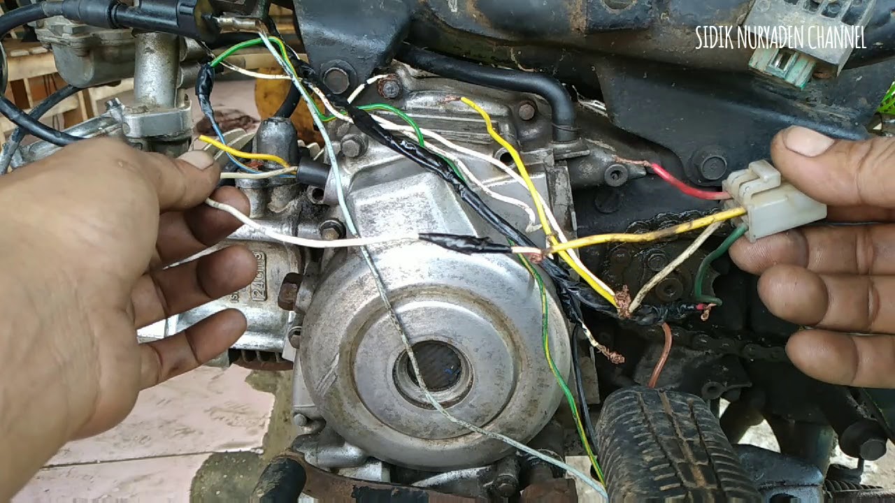 Cara Merakit Jalur Kabel Spul ke CDI dan Kiprok Motor Suzuki Shogun 110 dan 125 Cc.