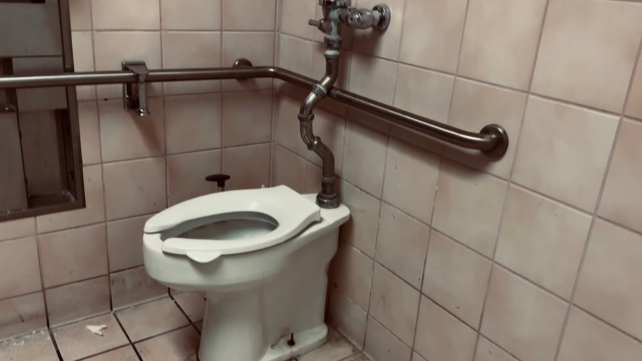 Men’s Women’s Restroom, American Standard Madera, Cadet Toilet & Allbrook Urinal Flush | San Gabriel