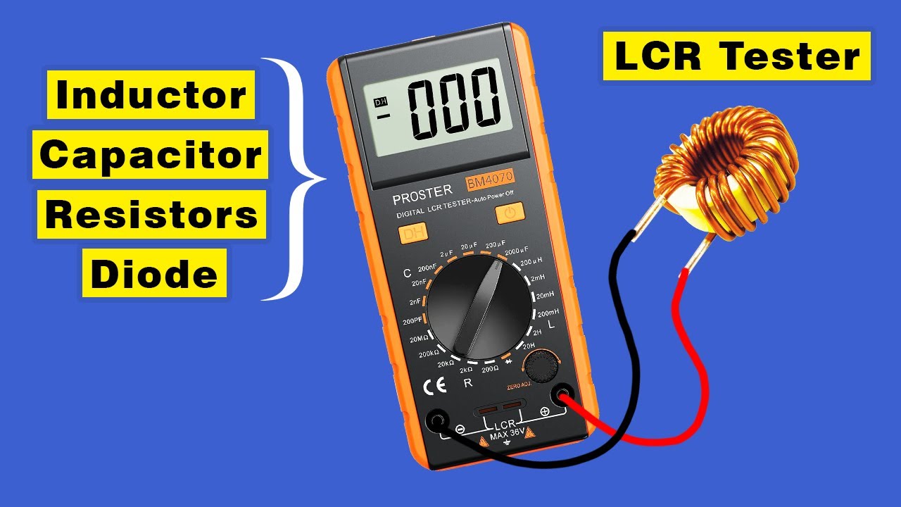 Best LCR tester for Inductor, Capacitor, Diodes, Resistors, SMD Components Tester
