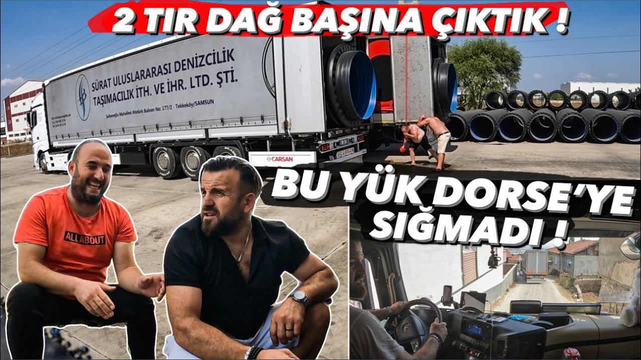 ÇARPIŞMA ÖNLEYİCİ KURTARDI ! | 2 TIR İLE DAĞ BAŞINA YÜK GÖTÜRDÜK | Trafikte Sinirler Gerildi !