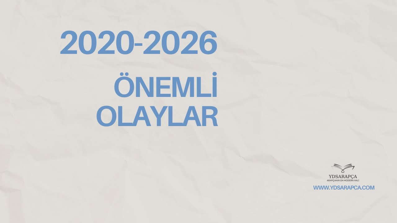 YDS-YÖKDİL-YDT ARAPÇA 2020-2026 ÖNEMLİ OLAYLAR MODERN METİN ANALİZLERİ-KORNA PANDEMİSİ-1