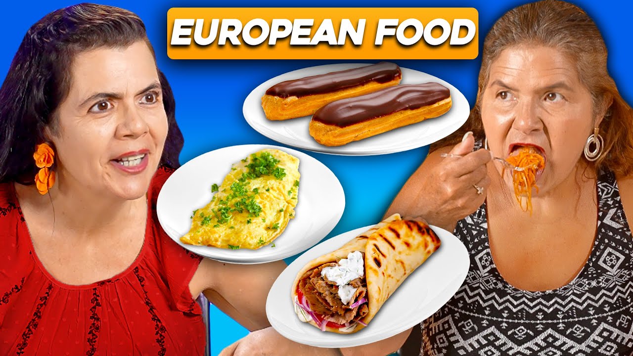 Mexican Moms Try The BEST European Food