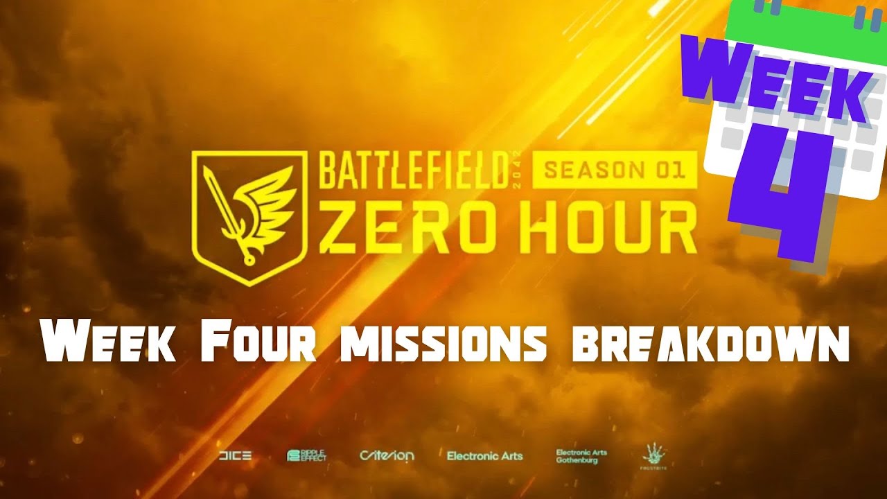 Week 4 Missions for BF2042 Zero Hour (and Hind Relief Fund)