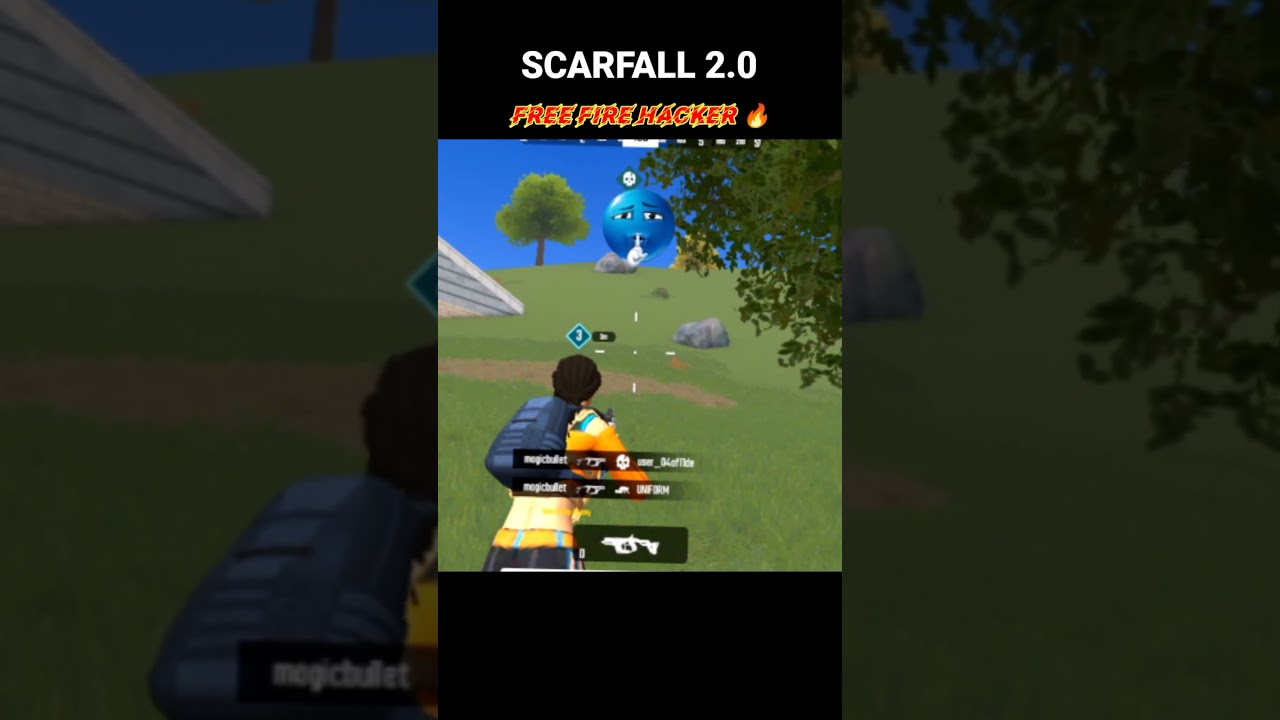 Scarfall 2.0 VS Free fire hacker 🔥 #scarfall2.0 #scarfall_2 #shorts #freefire