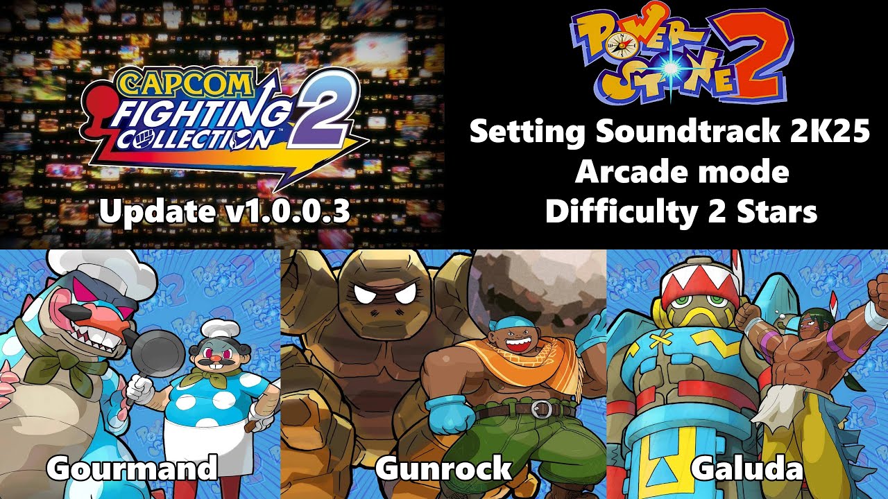 CFC2 v1.0.0.3 Power Stone 2 Gourmand Gunrock Galuda Arcade Playthrough (2 Stars)