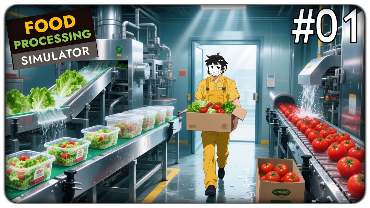 PREPARIAMO CENTINAIA DI INSALATE CON VERDURE NELLA MIA NUOVA FABBRICA | Food Processing Sim. ep.01