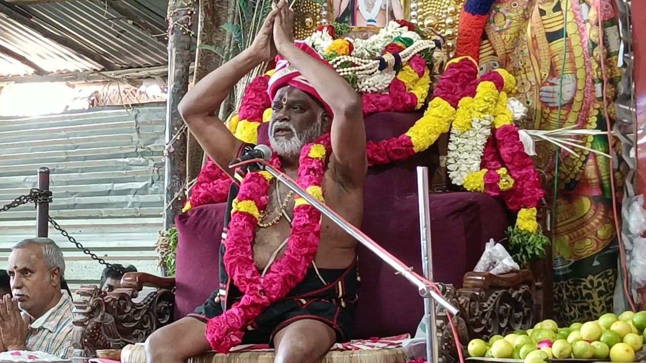 தென்காசி புளியரை கருப்பசாமி கோவிலில் நடைபெற்ற ஆன்மீக பக்தி சொற்பொழிவு