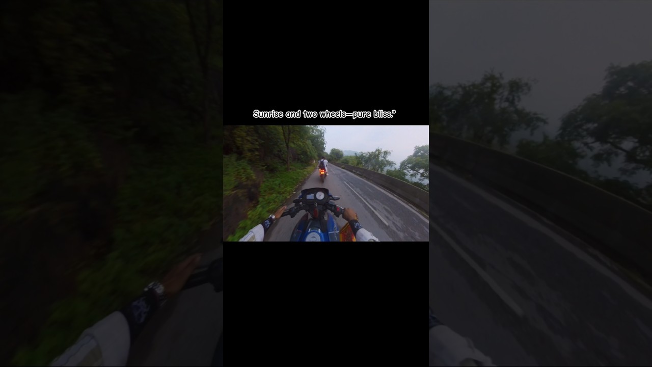 Sunrise and two wheels- pure bliss #electronicmusic #techno #rider #fyp #explore #rideday