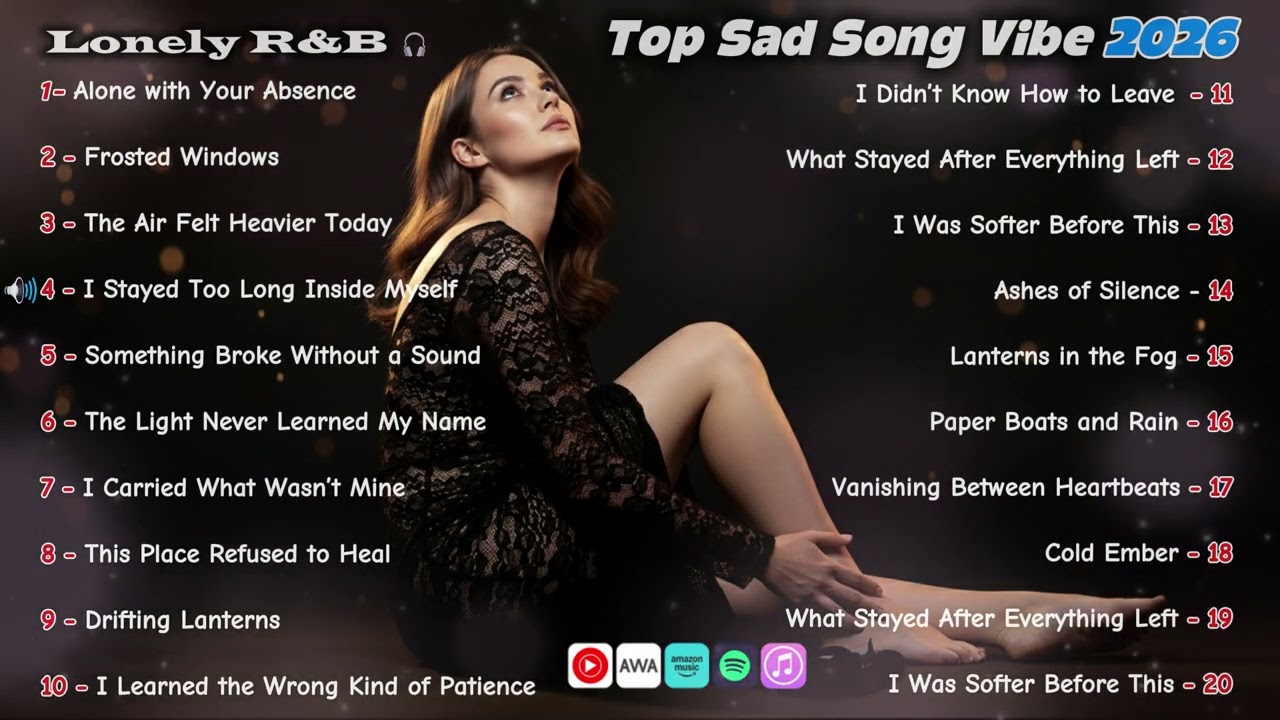 Top Sad Song Vibe 2026 🥀 Alone with Your Absence (Lonely R&B Mix)