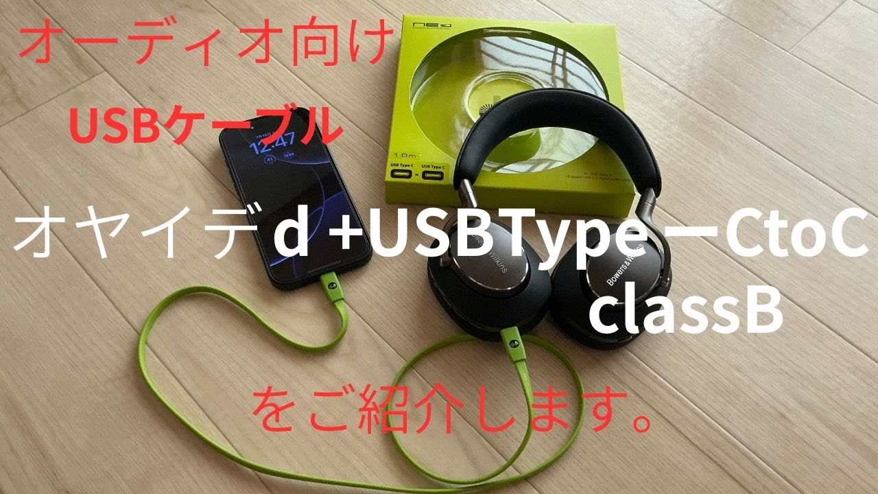 オーディオ専用USBケーブル[オヤイデ d＋USB Type-C to C classB]を購入して音圧が倍増したレビューをお届けします。！！！