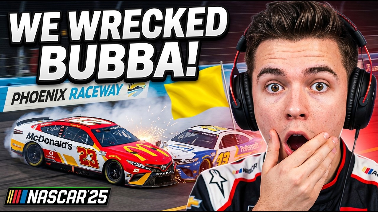 I Wrecked Bubba Wallace on the FINAL LAP! | NASCAR 25