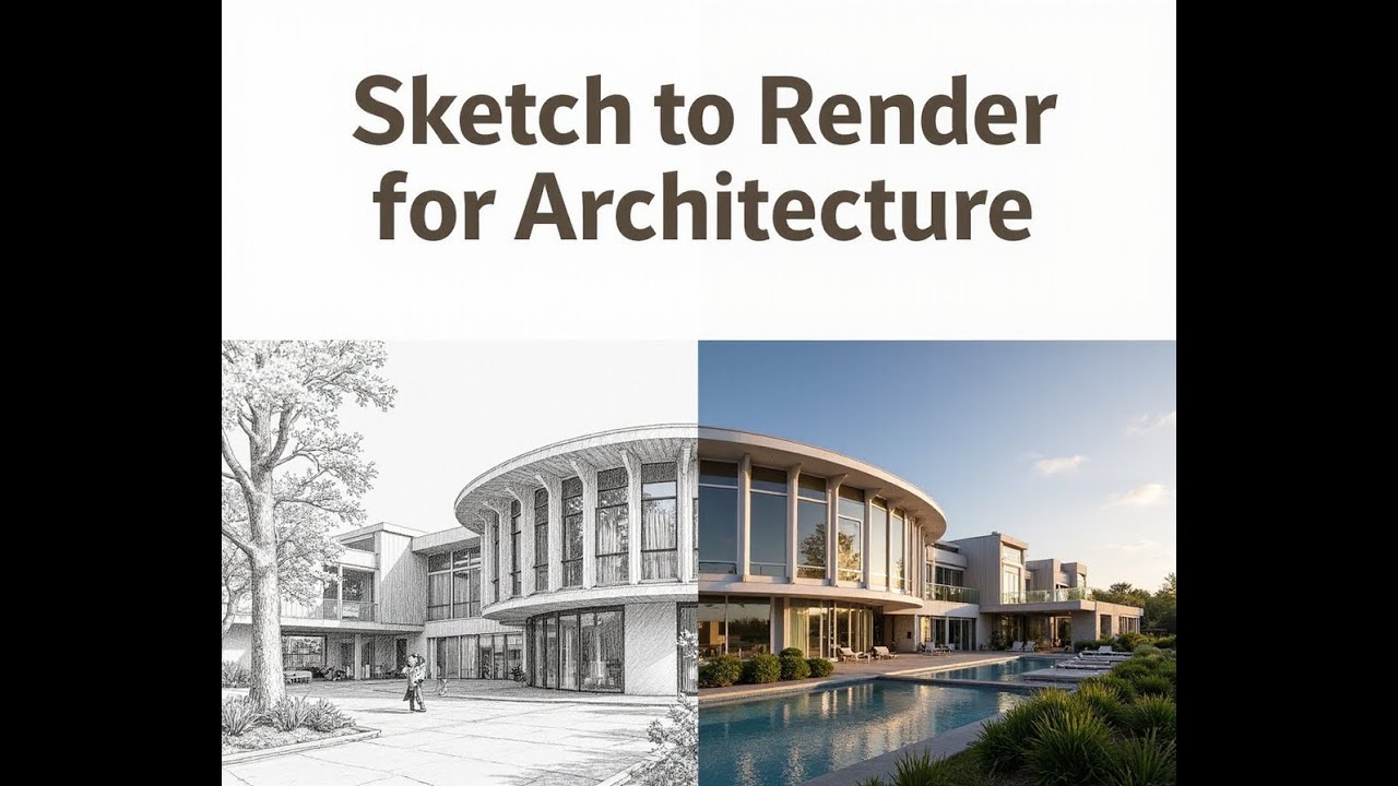 Sketch to Render for Architecture