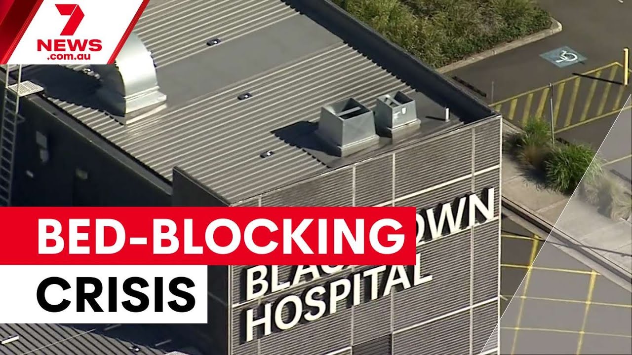 Bed-blocking crisis overwhelms Blacktown Hospital | 7NEWS