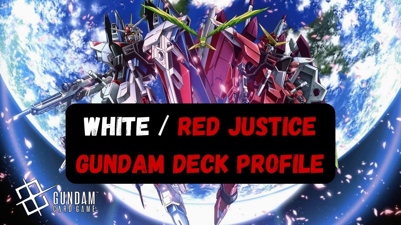 White Red Justice Gundam Deck Profile