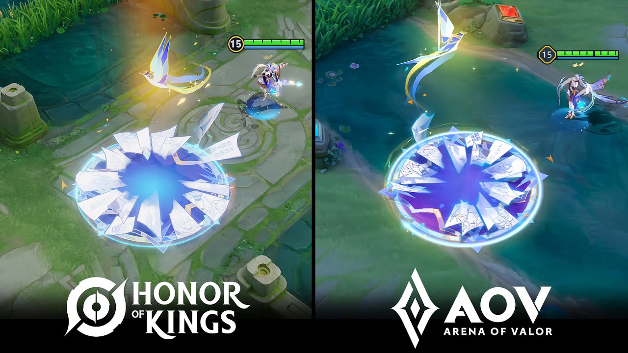 AOV x HOK : Skins Effect Comparison ( Da Qiao, Rouie )