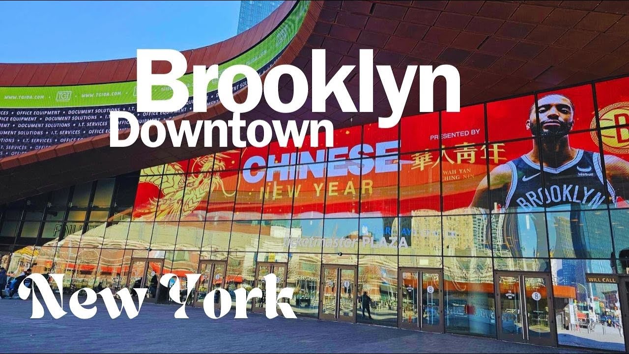 Brooklyn Downtown New York Walking Tour 4K