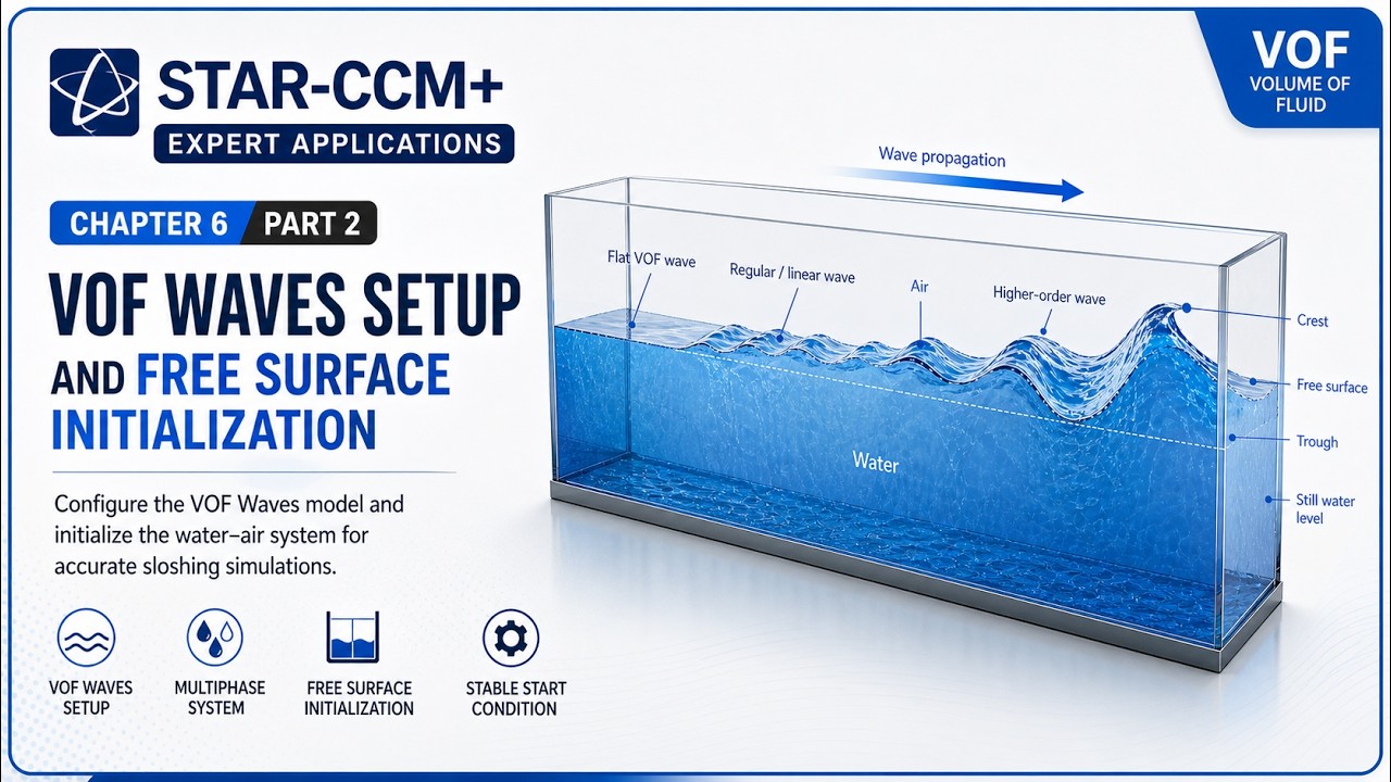 STAR-CCM+ Expert Applications (Ch6 Part 2) &mdash; VOF Waves Setup and Free Surface Initialization