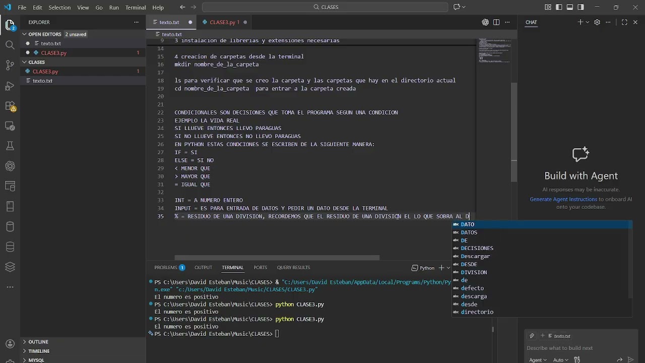 TODO LO QUE DEBES SABER ACERCA DE IF Y ELSE: Python- vs code 