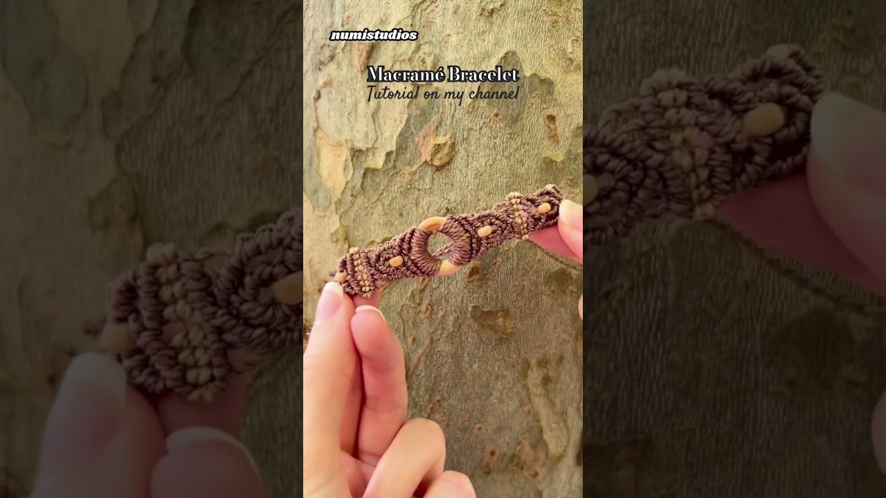 macrame bracelet tutorial 🍂 #macrame #diy #macram&eacute;tutorial #bracelet