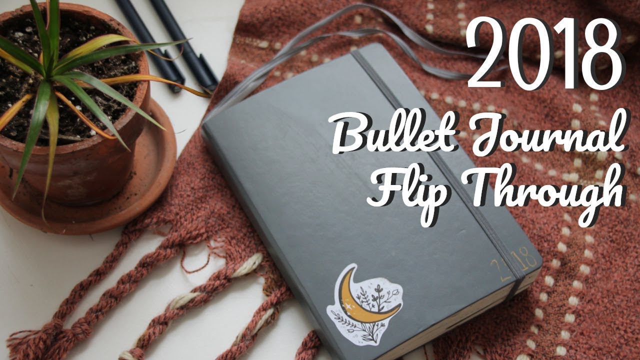 2018 BULLET JOURNAL FLIP THROUGH | a year in my planner