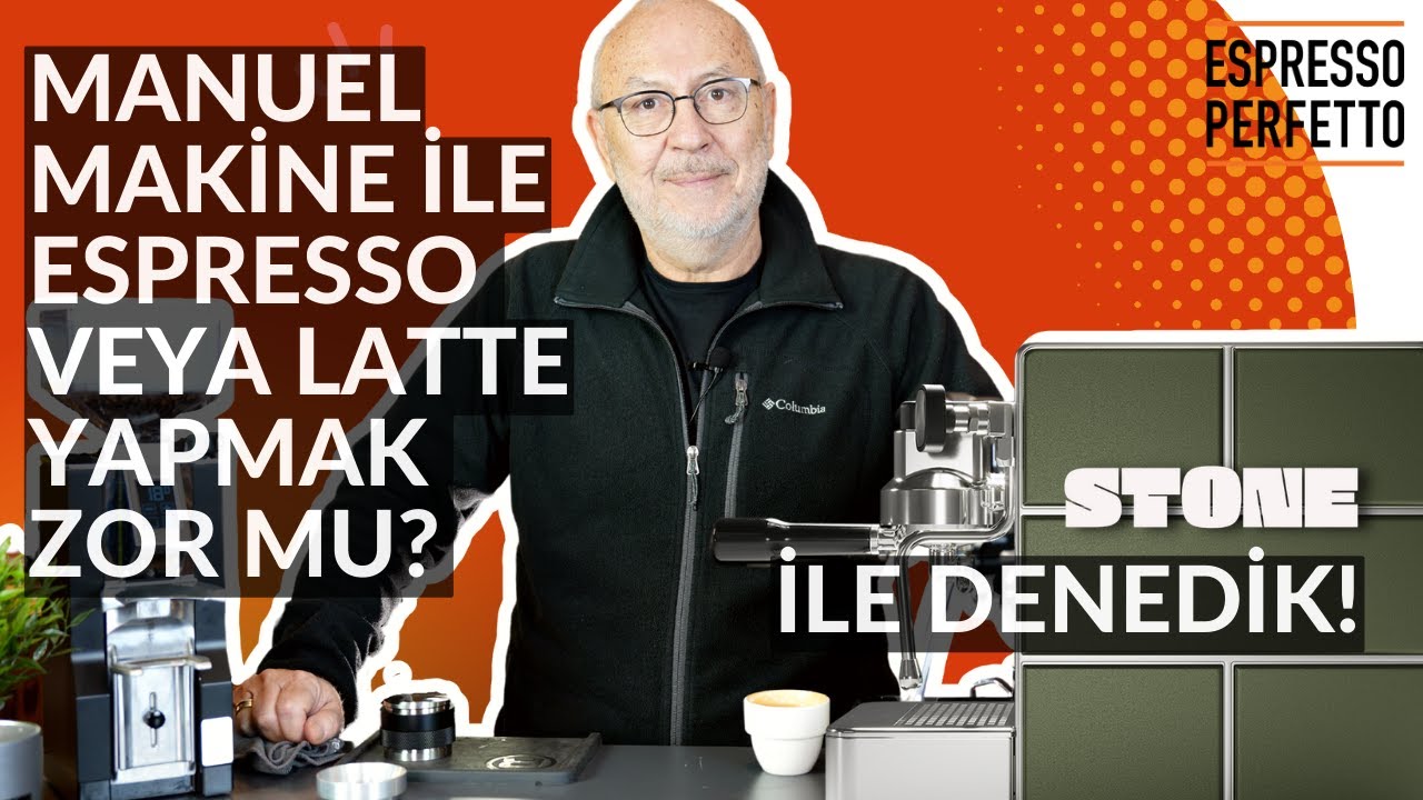 Manuel makine ile espresso, latte yapımı zor mu? STONE Espresso makinesi ile anlatım.