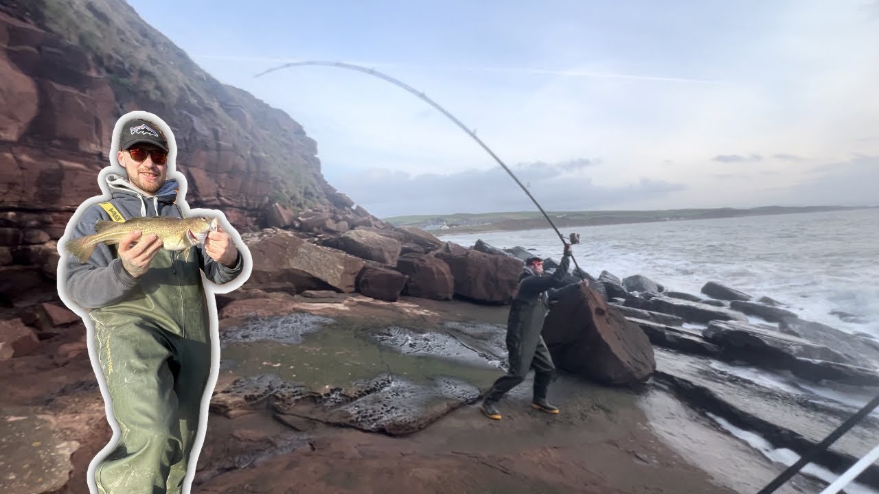 I Trekked HOURS to Fish a DANGEROUS Cliff mark up Cumbria, here’s why!  Uk sea fishing!