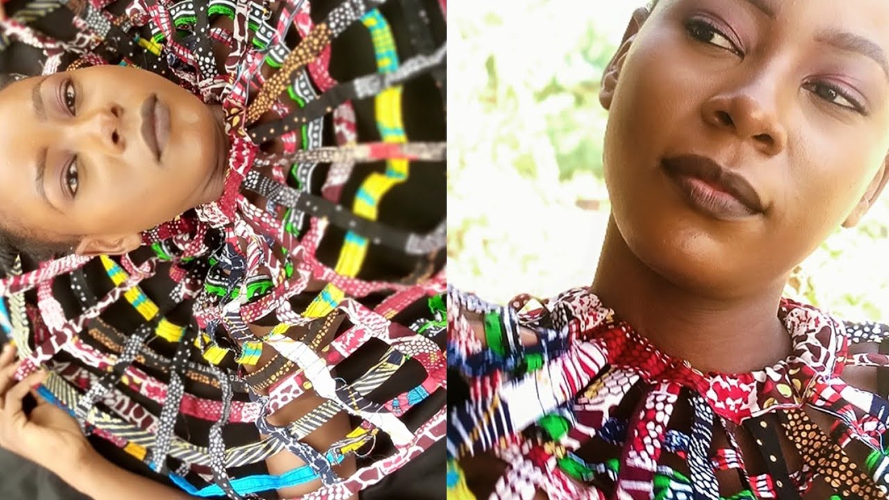 How To: Sew Simple African Print Cape Necklace from Scrap Fabric