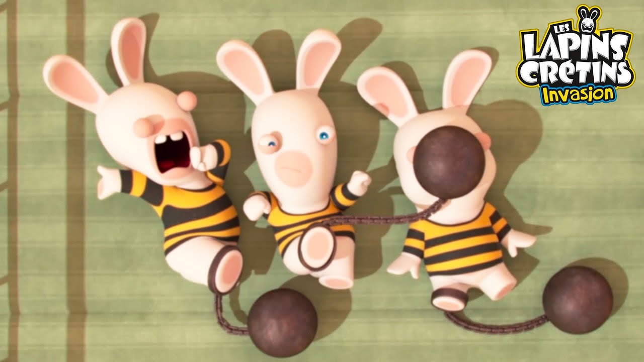 Bagnards Cr&eacute;tins | Les Lapins Cr&eacute;tins Invasion 🐰 | Dessin anim&eacute;