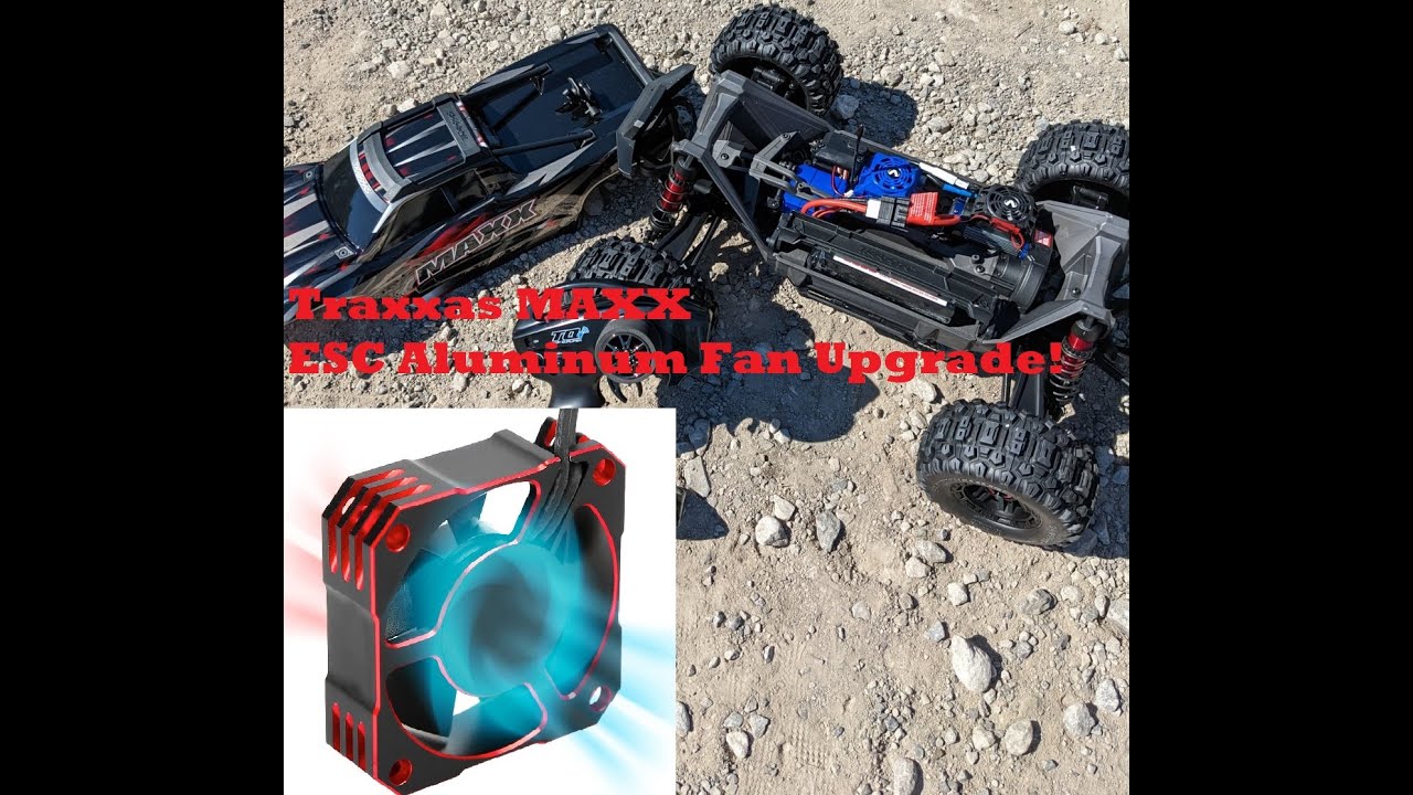 Traxxas MAXX VXL-4s ESC: Aluminum Fan Upgrade - Cheap & Fast!