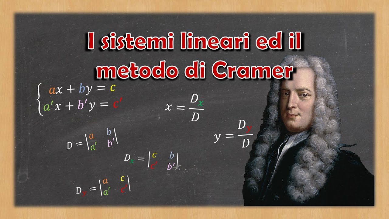 I sistemi lineari ed il metodo di Cramer - Spiegazione ed esempi
