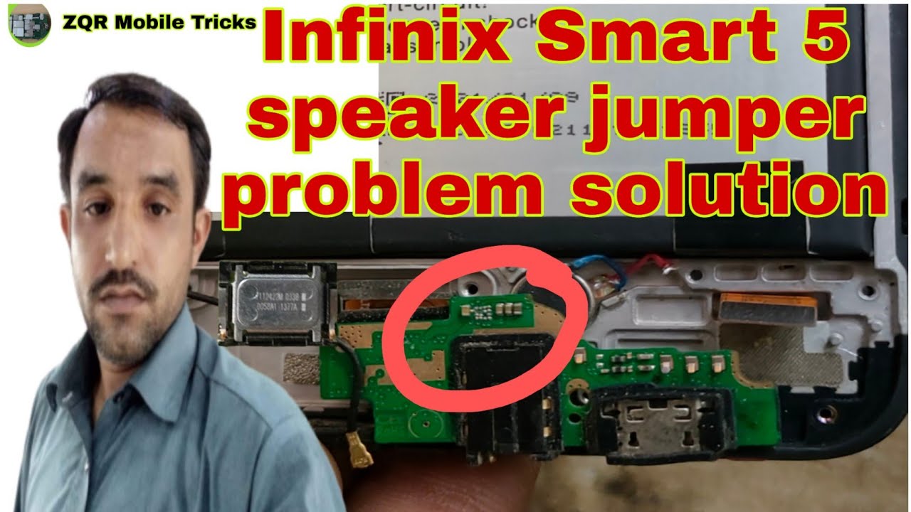 Решение проблемы с перемычкой динамика Infinix Smart 5