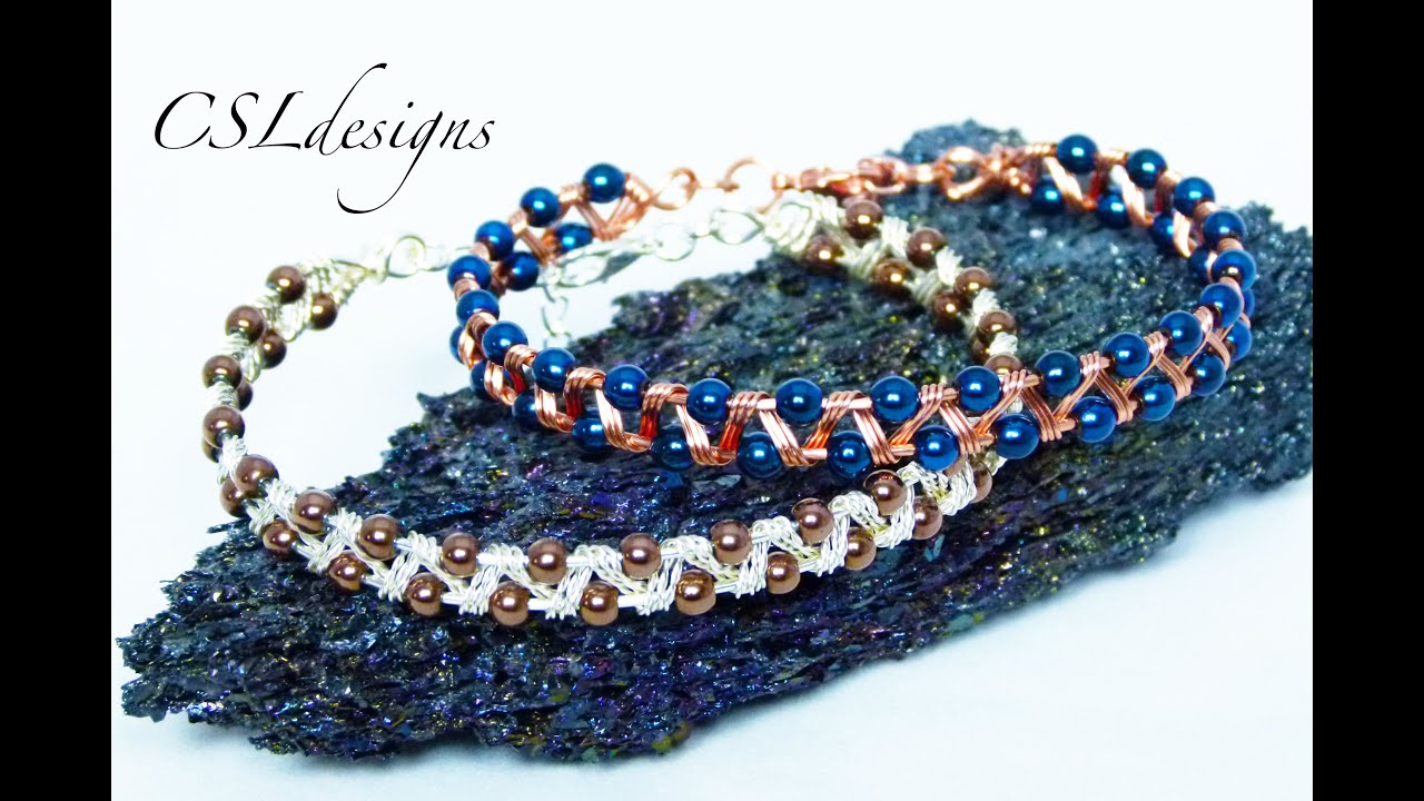 Easy zig zag wirework bracelet