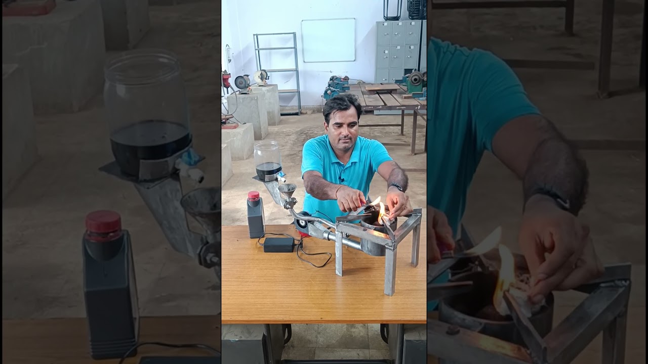 Used oil stove.ITI FITTER TRADE PROJECT #shorts