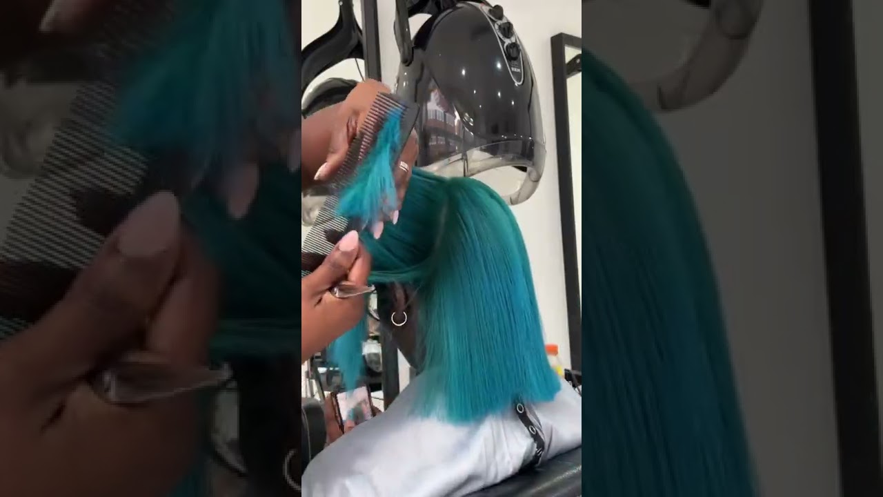 Turquoise hair