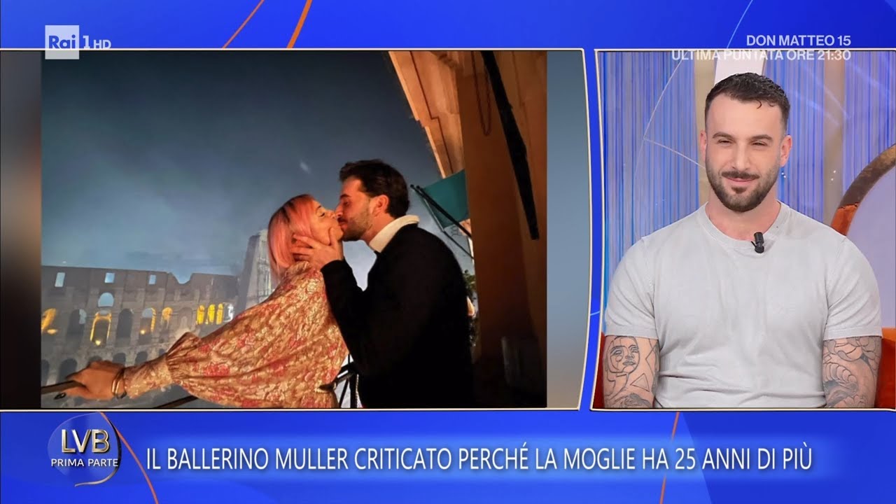 Andreas Muller, l'amore con Veronica Peparini: 25 anni di differenza  - La volta buona 19/03/2026