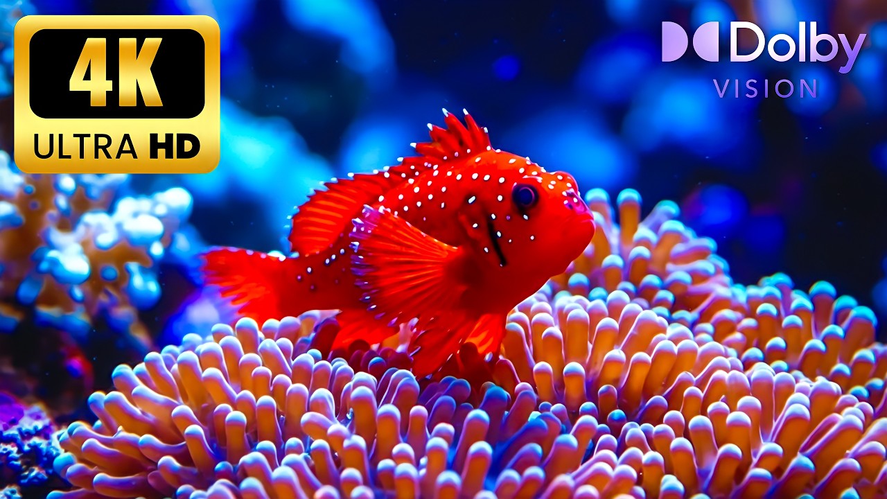 Living Ocean 8K HDR 🐠 | Incredible Marine Life & Real Underwater Sounds