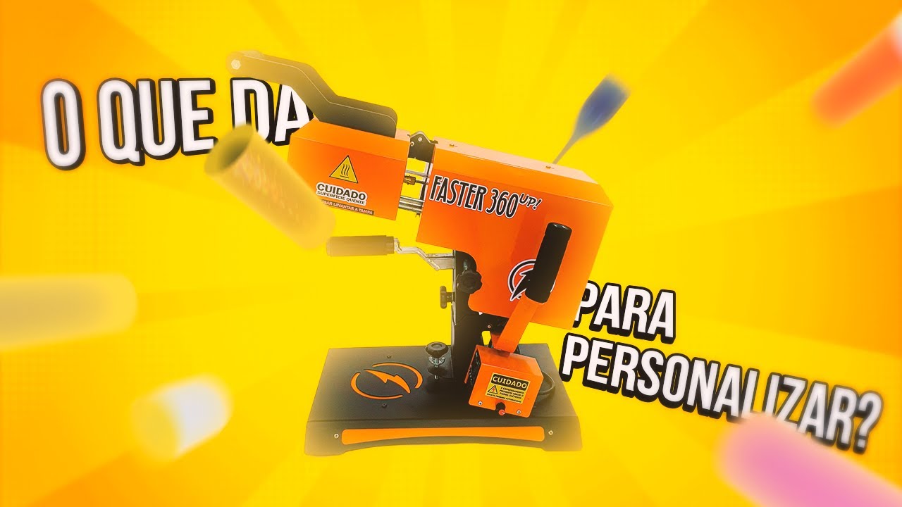 O que da pra personalizar no Transfer Laser com a Faster 360 UP